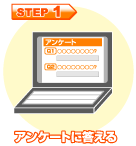 1.アンケートに答える